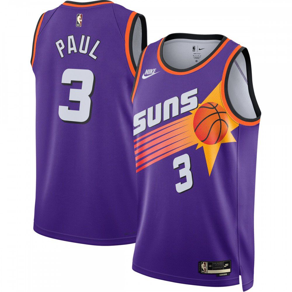 Chris Paul Phoenix Suns 2022/23 Swingman Jersey Purple - Classic Edition-Pro Kit Vault | Brand New 26/27 Sports Jerseys